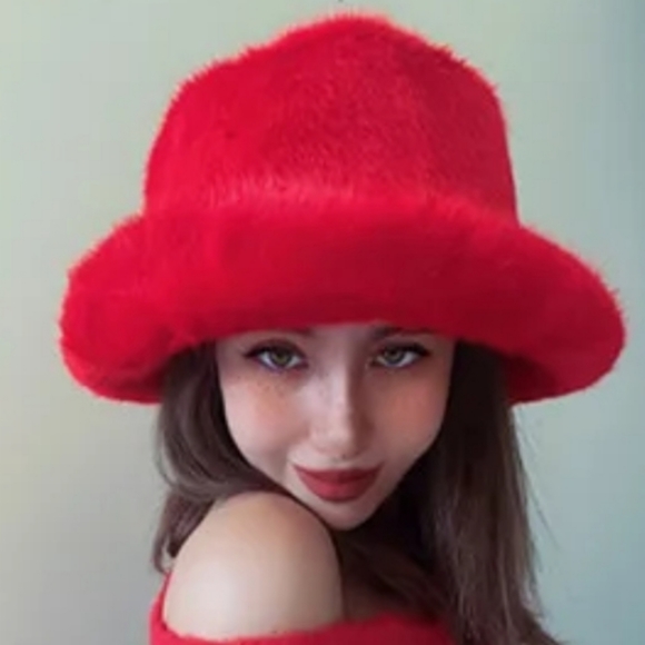 Gorgeous Big Plush High Fashion Floppy Faux Fur Hat Fall Winter Hat - Picture 4 of 7